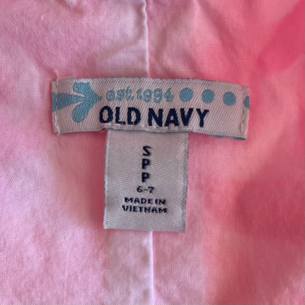 •Old Navy• Girl’s Preppy Sleeveless Shift Dress - Size Small (6-7) - Picture 2 of 8